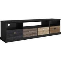 Ameriwood Mercer Black or White Living Room Furniture Bookcase Sideboard TV Unit