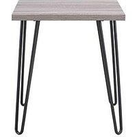 Owen Side Table  Grey Oak Effect