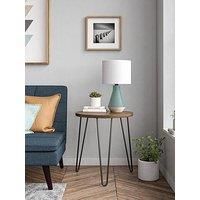 Ameriwood Home End Table, laminated particleboard, Walnut, 55.5cm (H) (W) x 50.1cm (D)