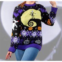 Nightmare Before Christmas 8-bit Christmas Jumper - M