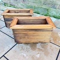 Charles Taylor 2 Piece Small Trough Set, Brown