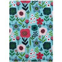 B5 Casebound In Bloom Notebook - Blue - Notebooks - Stationery Supplies