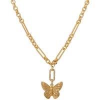 Gold 'Serene Wings' Butterfly Necklace