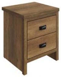 Boston 2 Drawer Bedside chest Knotty Oak design sturdy construction