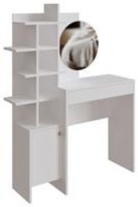 GFW Freyja Dressing Table with Mirror white 151.99 H x 113.0 W x 35.0 D cm