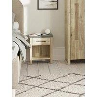 Gfw Cascina 1 Drawer Bedside Table Oak