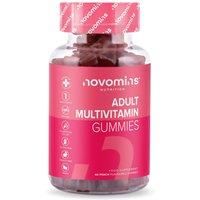 Multivitamin Gummies - 17 Essential Multi Vitamins – Chewable Gummy Vitamins - 1 Month Supply - Vegan – Peach - for Women & Men – Multivitamin Gummies by Novomins