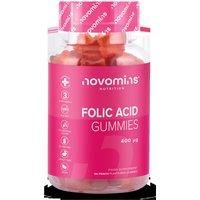 Folic Acid Gummies – Folic Acid 400mcg - 3 Month Supply – Vegan – Gluten Free – Pregnancy Care – Prenatal Health & Maternal Tissue Growth During Pregnancy – Made by Novomins