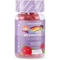 Kids Magnesium Gummies – Vegan - 1 Month Supply – Childrens Supplements – 30 Chewable Vitamins – 455 Mg Magnesium Citrate providing 50 mg Magnesium- by Novomins