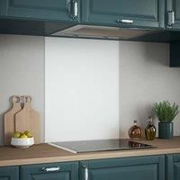 Ice White Glass Kitchen Splashback 600mm X 750mm