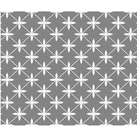 Laura Ashley Wicker Charcoal Self-Adhesive Glass Kitchen Splashback 900 x 750 x 6mm (709RX)