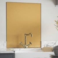 Laura Ashley Brass Glass Kitchen Splashback 600mm X 750mm