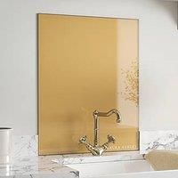 Laura Ashley Brass Glass Kitchen Splashback 900mm X 750mm