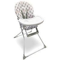 My Babiie MBHC1 Dani Dyer Elephants Compact Highchair White