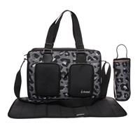 My Babiie Dani Dyer Black Leopard Deluxe Baby Changing Bag