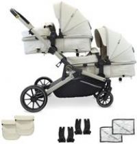 My Babiie MB33 Tandem Pushchair Ivory