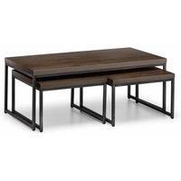 Julian Bowen Brooklyn Nesting Coffee Tables Dark Oak