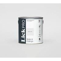 LickPro Matt White 04 Emulsion Paint 2.5Ltr (337JY)