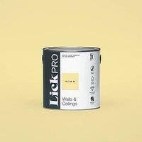 LickPro Matt Yellow 01 Emulsion Paint 2.5Ltr (381JY)