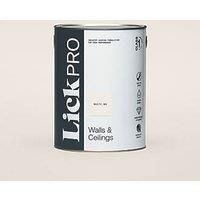 LickPro Matt White 06 Emulsion Paint 5Ltr (527JY)