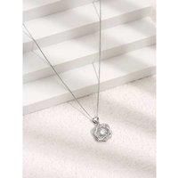 Silver Two Loves Crystal Necklace