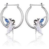 Dancing Lady Fairy Hoop Earring - Blue