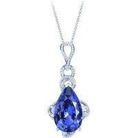 Blue Sapphire Teardrop Pendant