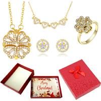 Necklace, Ring & Earrings - Xmasbox - Silver