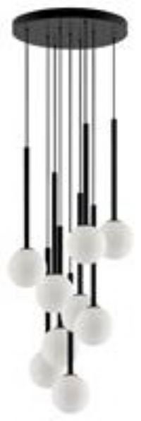 houseof Metal&Glass 9 Light Cluster Ceiling Light - Charcoal