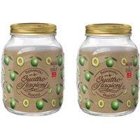 Bormioli Rocco Quattro Stagioni 2L Maxi Jar - Pack Of 2