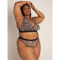 Lemonade Mesh Thong - Natural Leopard