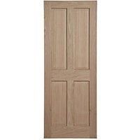 Victorian Style 4 Panel Oak FD30 Internal Fire Door