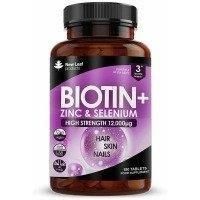 Biotin Tablets For Hair Growth Supplement 12,000mcg with Coconut Oil 100 Tablets