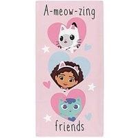 Official Gabby's Doll House 70cm x 140cm 100% Cotton Character Beach Towel