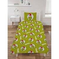 The Grinch Christmas Fleece Single Duvet Set