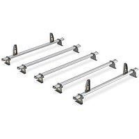 Van Guard 5 ULTI Roof Bars + 4 load stops for Nissan NV400 2010-Onwards | L3, L4 | H1, H2 | VG286-5