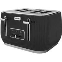 BREVILLE Linear VTR030 4-Slice Toaster - Black & Chrome, Black