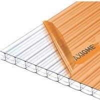 Axiome Clear 16mm Twinwall Glazing Sheets 1050W x 1000L mm