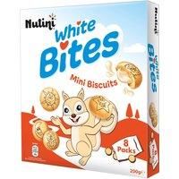 Nutini White Bites Mini Biscuits 8 x 25g (200g)