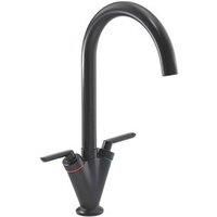 Streame by Abode Volo Swan Dual-Lever Mono Mixer Matt Black (907JM)