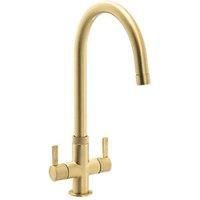 Streame by Abode Neo Dual-Handle Mono Mixer Brushed Brass (239JM)