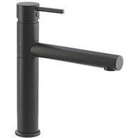 Streame by Abode Tower Top Single Lever Mono Mixer Kitchen Tap Matt Black (396JM)