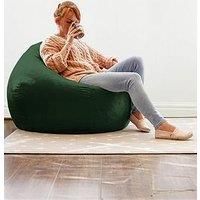 Rucomfy Velvet Slouchbag Beanbag - Emerald Green