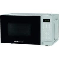 Hamilton Beach 20L Essential Microwave, Digital Controls, LED Display, 8 Presets, 10 Power Levels, Speed Defrost, Child Lock, 700W - HB20P7PDS, Silver