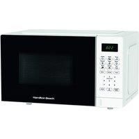 Hamilton Beach 20L Essential Microwave, Digital Controls, LED Display, 8 Presets, 10 Power Levels, Speed Defrost, Child Lock, 700W - HB20P7PDW, White