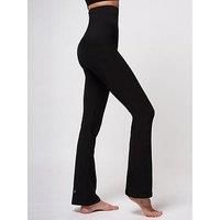 Tlc Sport Performance High Tummy Control Extra Strong Compression Bootleg Legging - Black