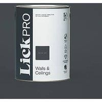 LickPro Matt Black 04 Emulsion Paint 5Ltr (435JY)