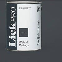 LickPro Eggshell Black 04 Emulsion Paint 5Ltr (993JY)