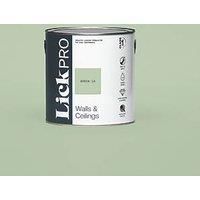 LickPro Eggshell Green 13 Emulsion Paint 2.5Ltr (693JY)