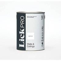 LickPro Matt White 07 Emulsion Paint 5Ltr (606JY)